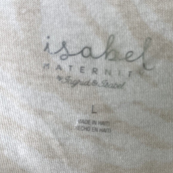 Isabel Maternity Zebra Print  Shirred V-Neck Short Sleeve Tee Top T-Shirt Beige - Picture 5 of 14